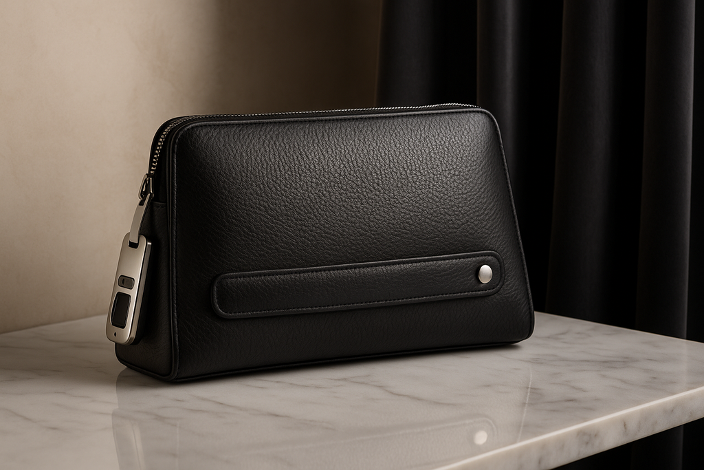 Fingerprint Lock Men's Clutch