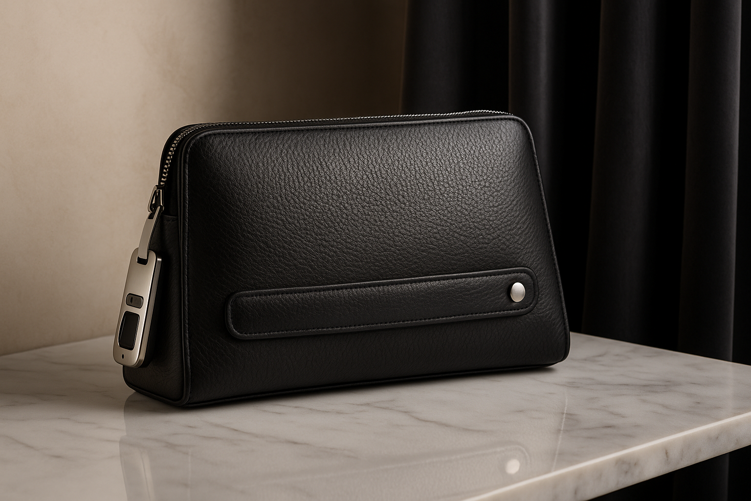 Fingerprint Lock Men's Clutch