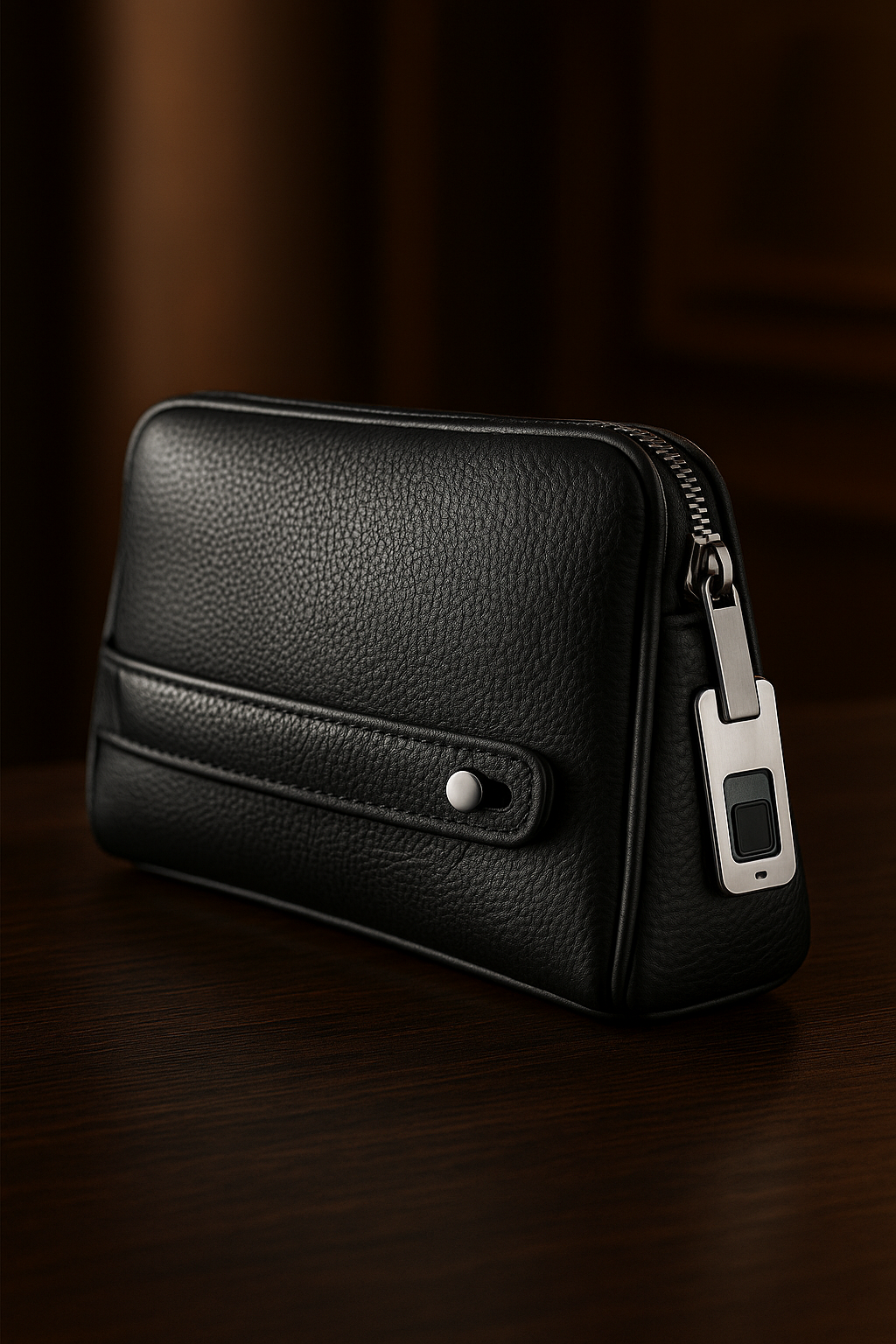 Fingerprint Lock Men's Clutch